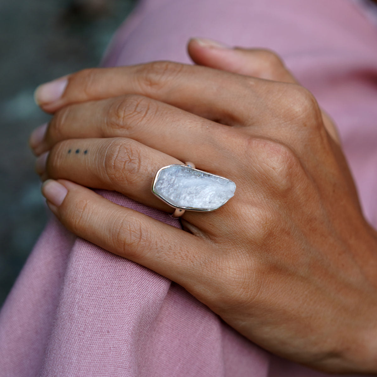 MOONSTONE RING (925 Sterling Silver+)