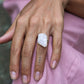 ROUGH MOONSTONE ◇ MANIFESTATION RING - 925 Sterling Silver