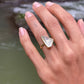 ROUGH AQUAMARINE ◇ MANIFESTATION RING - 18k Vermeil Gold-Plating